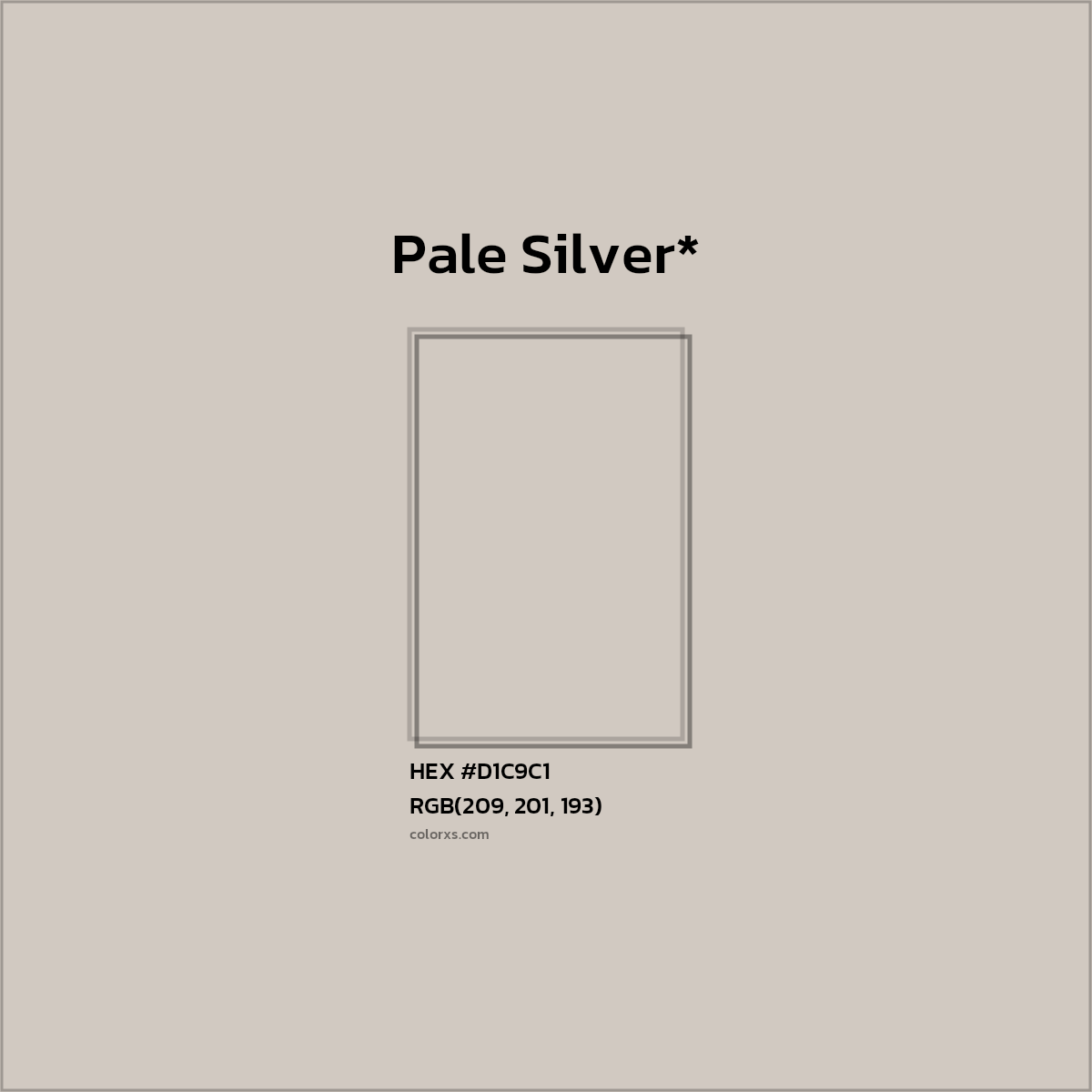 HEX #D1C9C1 Color Name, Color Code, Palettes, Similar Paints, Images