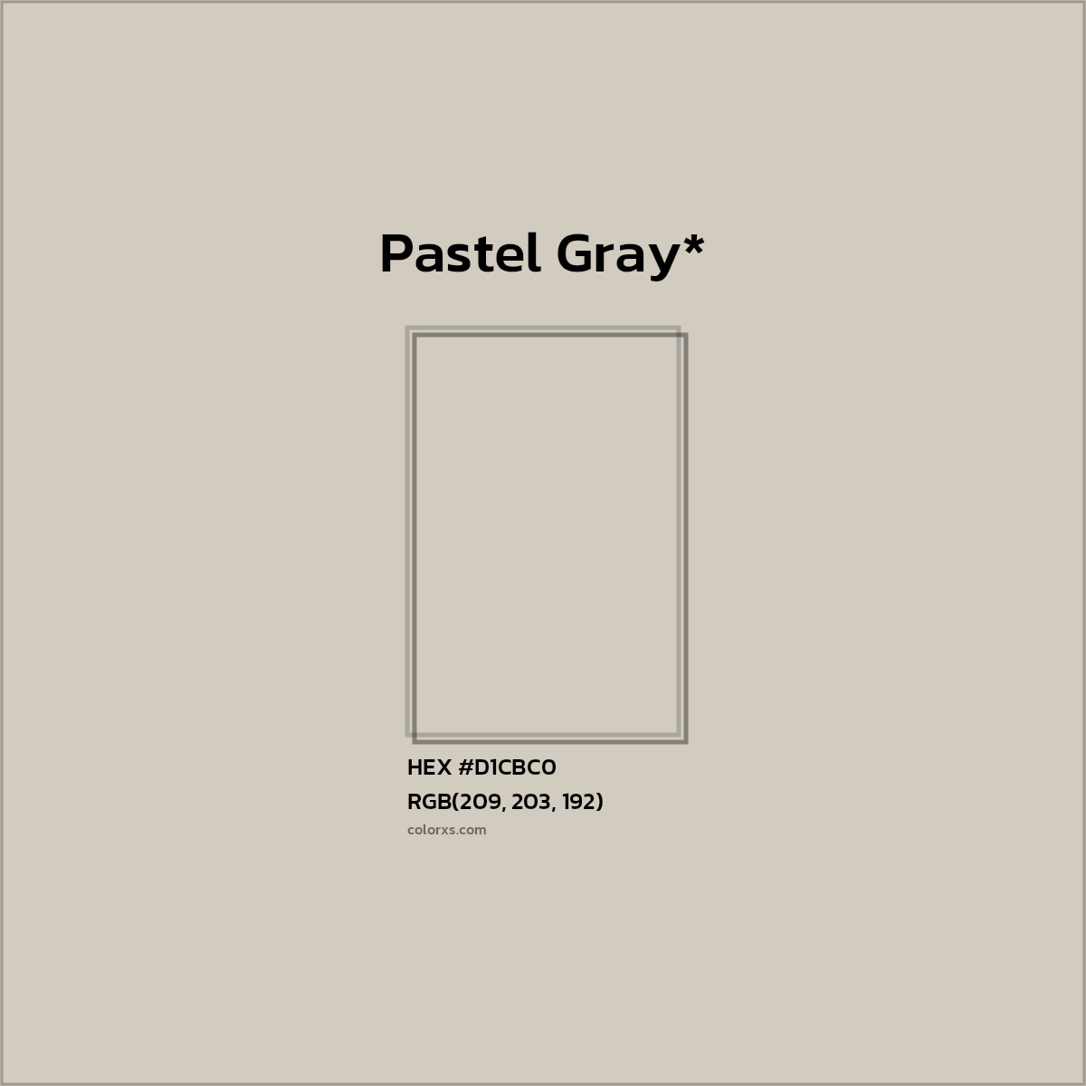 HEX #D1CBC0 Color Name, Color Code, Palettes, Similar Paints, Images