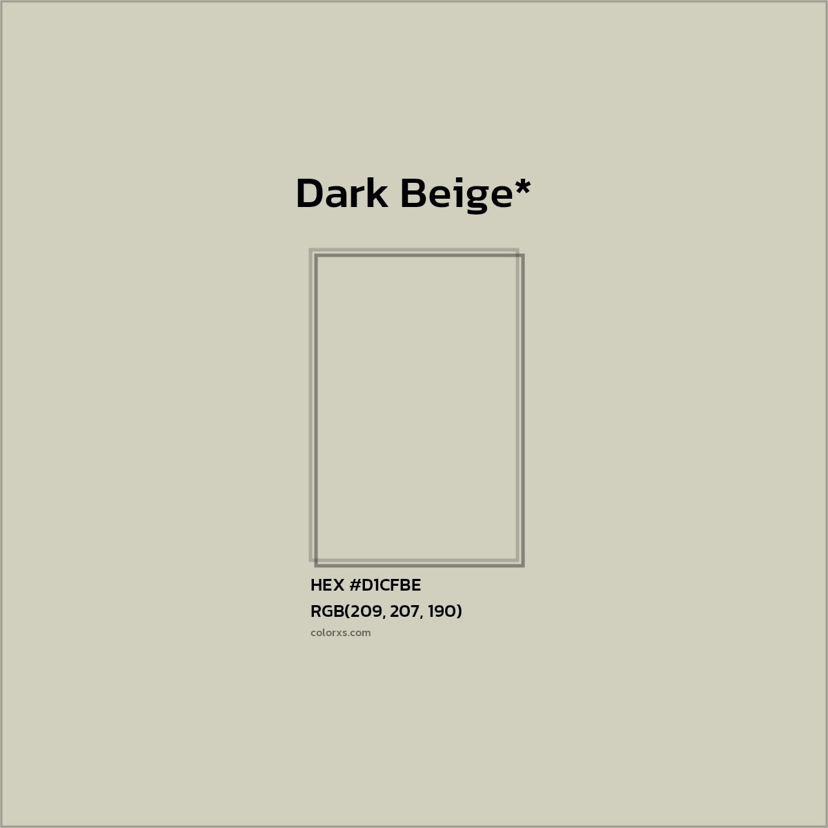 HEX #D1CFBE Color Name, Color Code, Palettes, Similar Paints, Images