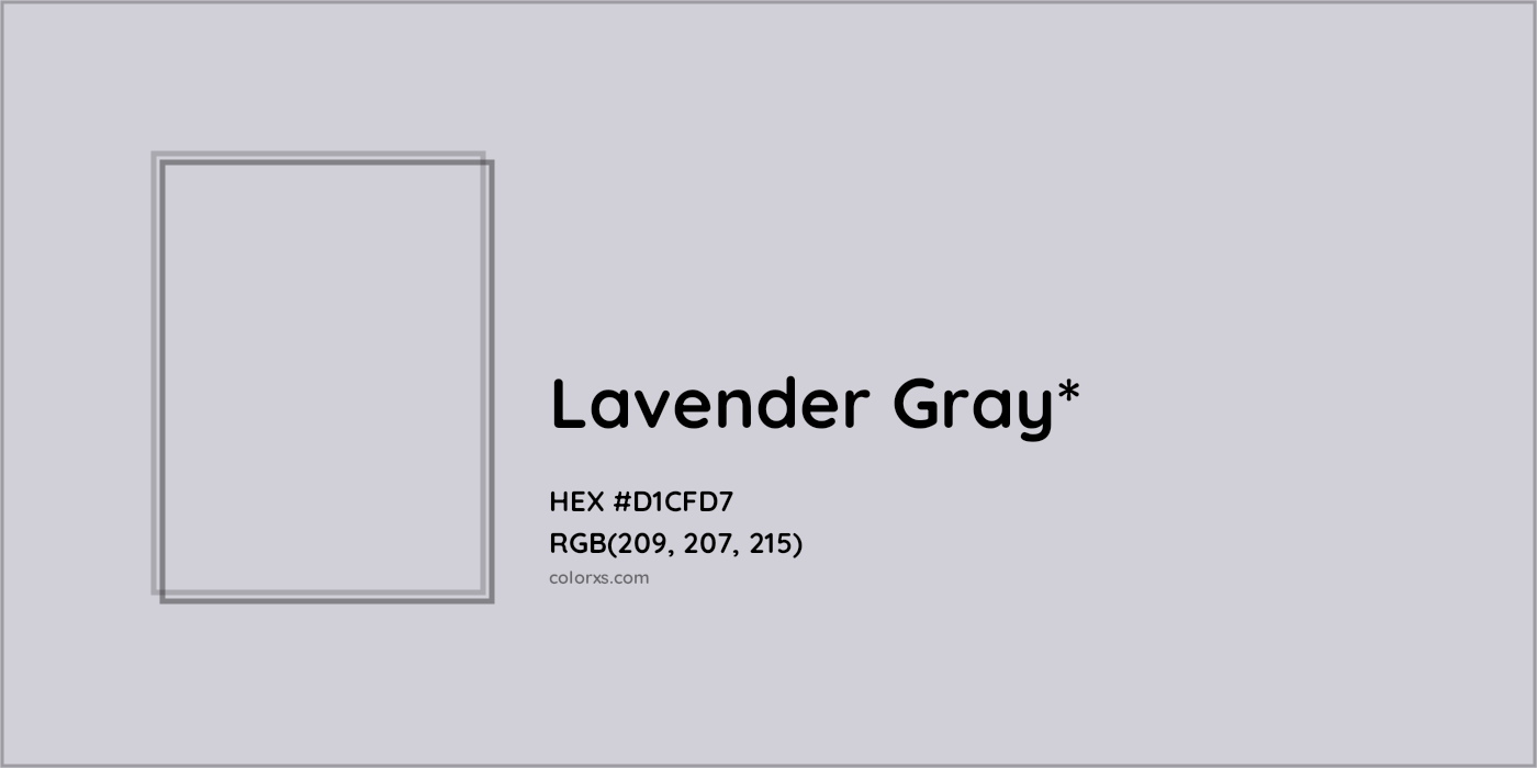 HEX #D1CFD7 Color Name, Color Code, Palettes, Similar Paints, Images