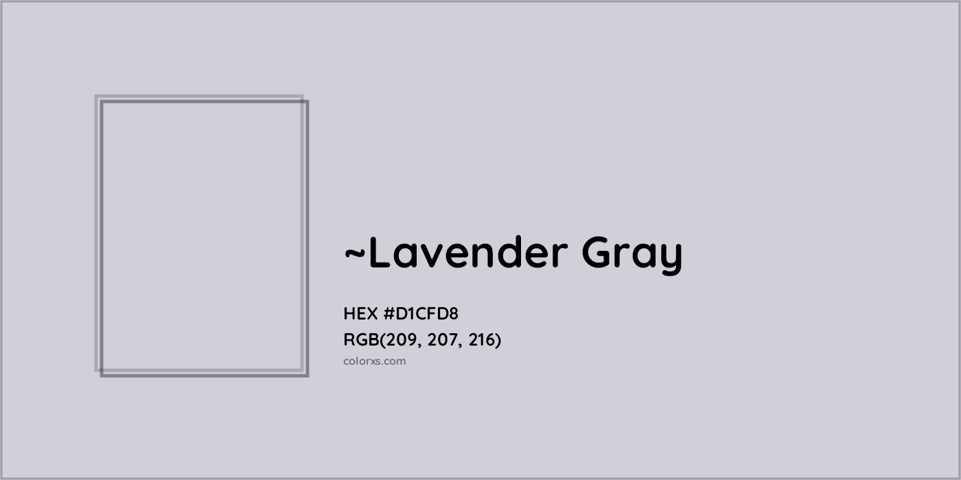 HEX #D1CFD8 Color Name, Color Code, Palettes, Similar Paints, Images