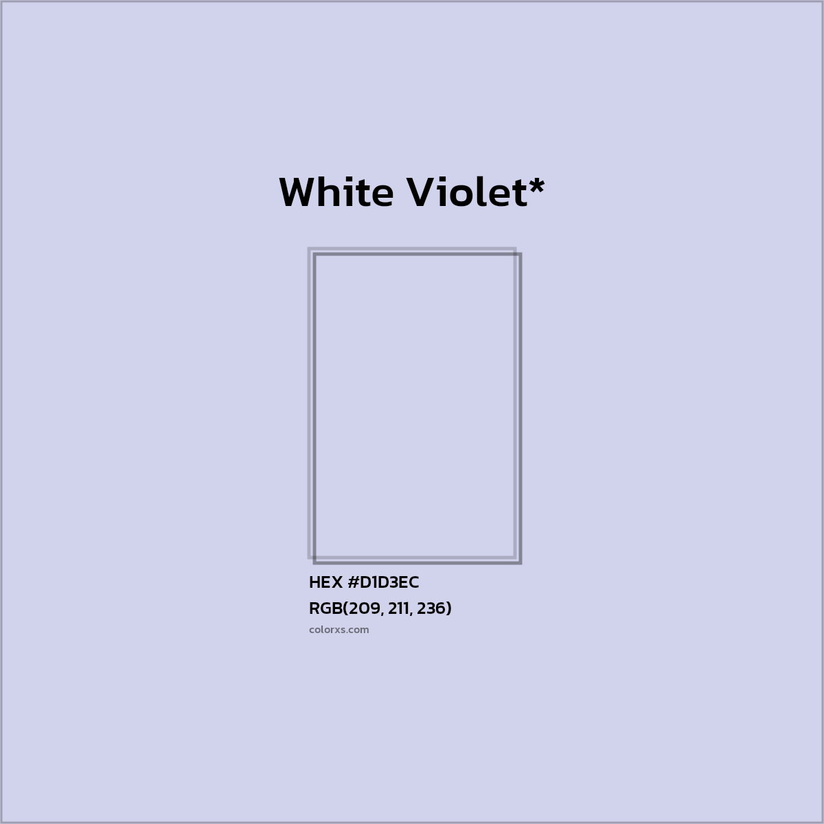HEX #D1D3EC Color Name, Color Code, Palettes, Similar Paints, Images
