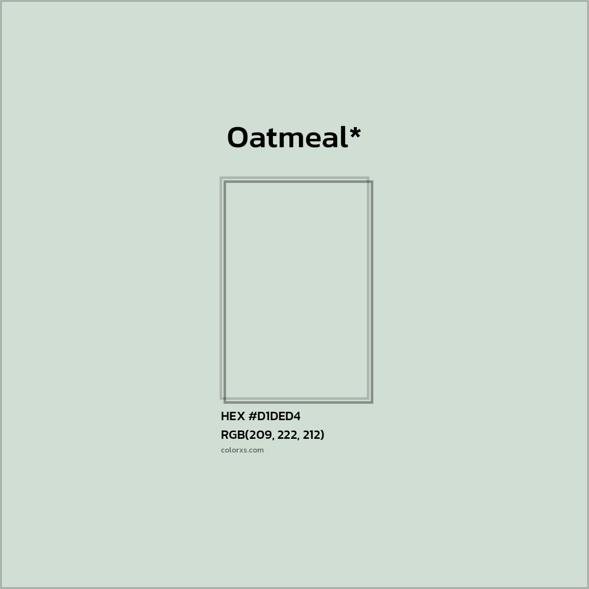 HEX #D1DED4 Color Name, Color Code, Palettes, Similar Paints, Images