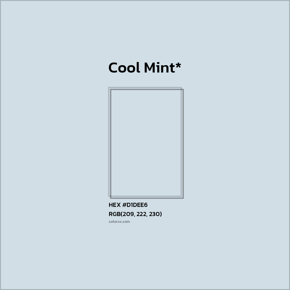 HEX #D1DEE6 Color Name, Color Code, Palettes, Similar Paints, Images
