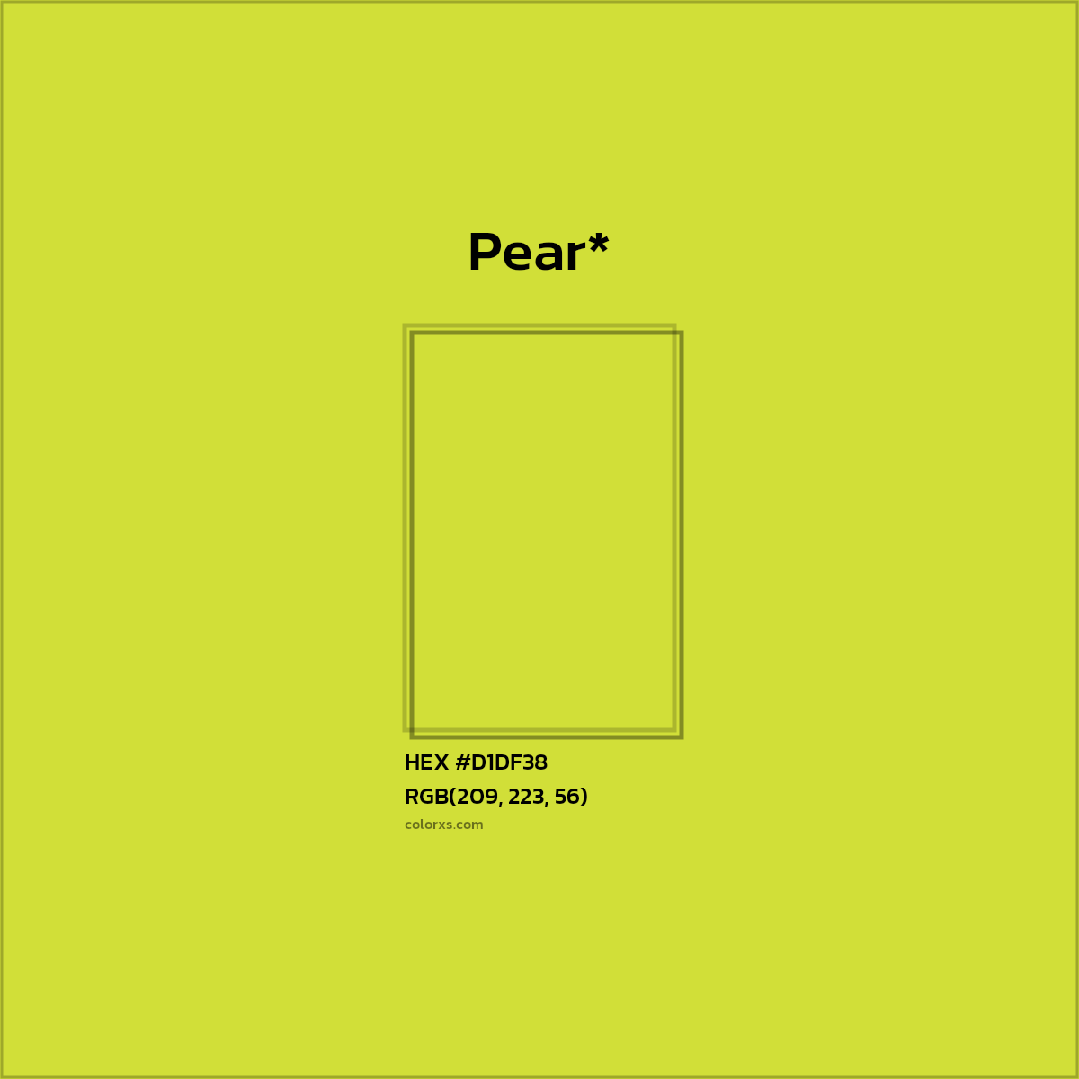 HEX #D1DF38 Color Name, Color Code, Palettes, Similar Paints, Images