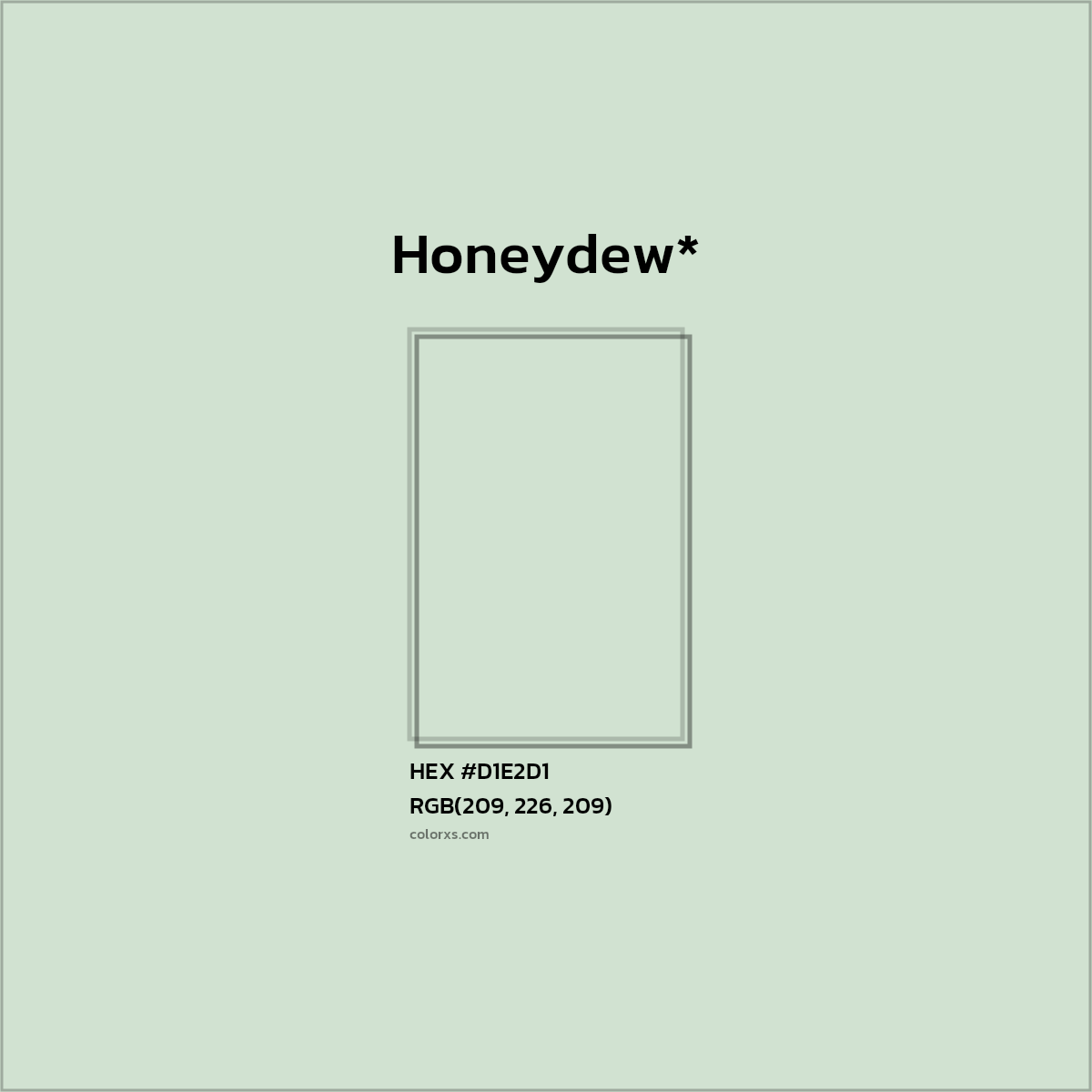 HEX #D1E2D1 Color Name, Color Code, Palettes, Similar Paints, Images