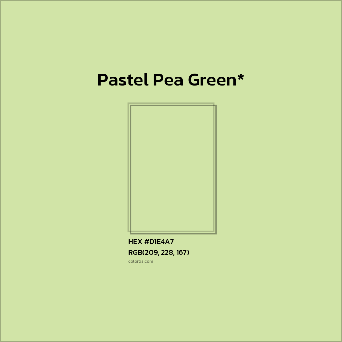 HEX #D1E4A7 Color Name, Color Code, Palettes, Similar Paints, Images