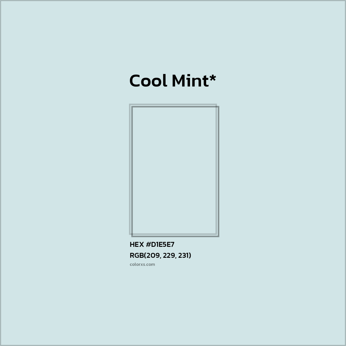 HEX #D1E5E7 Color Name, Color Code, Palettes, Similar Paints, Images