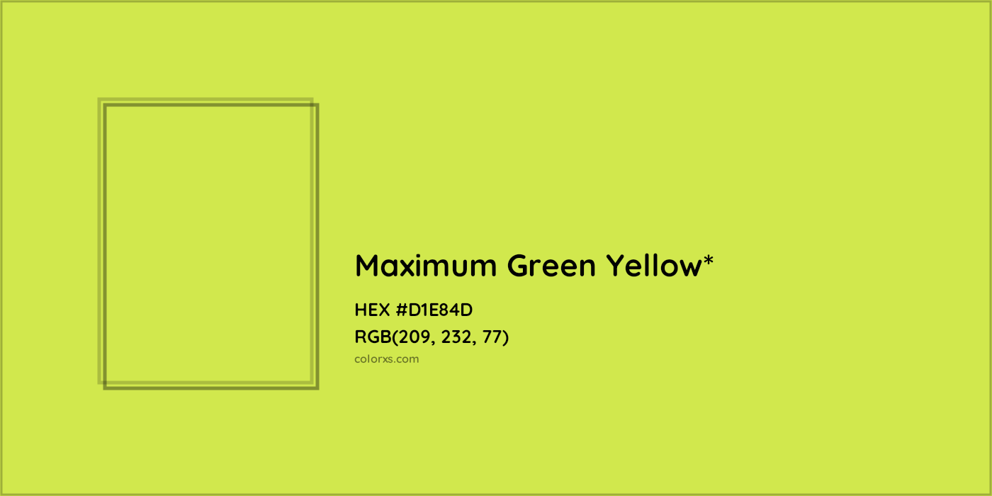 HEX #D1E84D Color Name, Color Code, Palettes, Similar Paints, Images