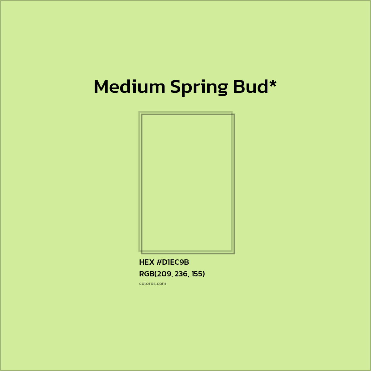 HEX #D1EC9B Color Name, Color Code, Palettes, Similar Paints, Images