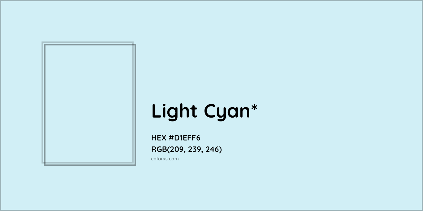 HEX #D1EFF6 Color Name, Color Code, Palettes, Similar Paints, Images