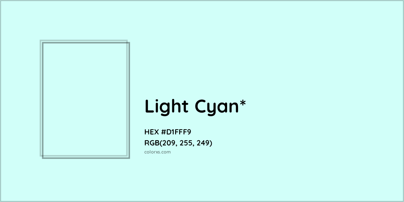 HEX #D1FFF9 Color Name, Color Code, Palettes, Similar Paints, Images