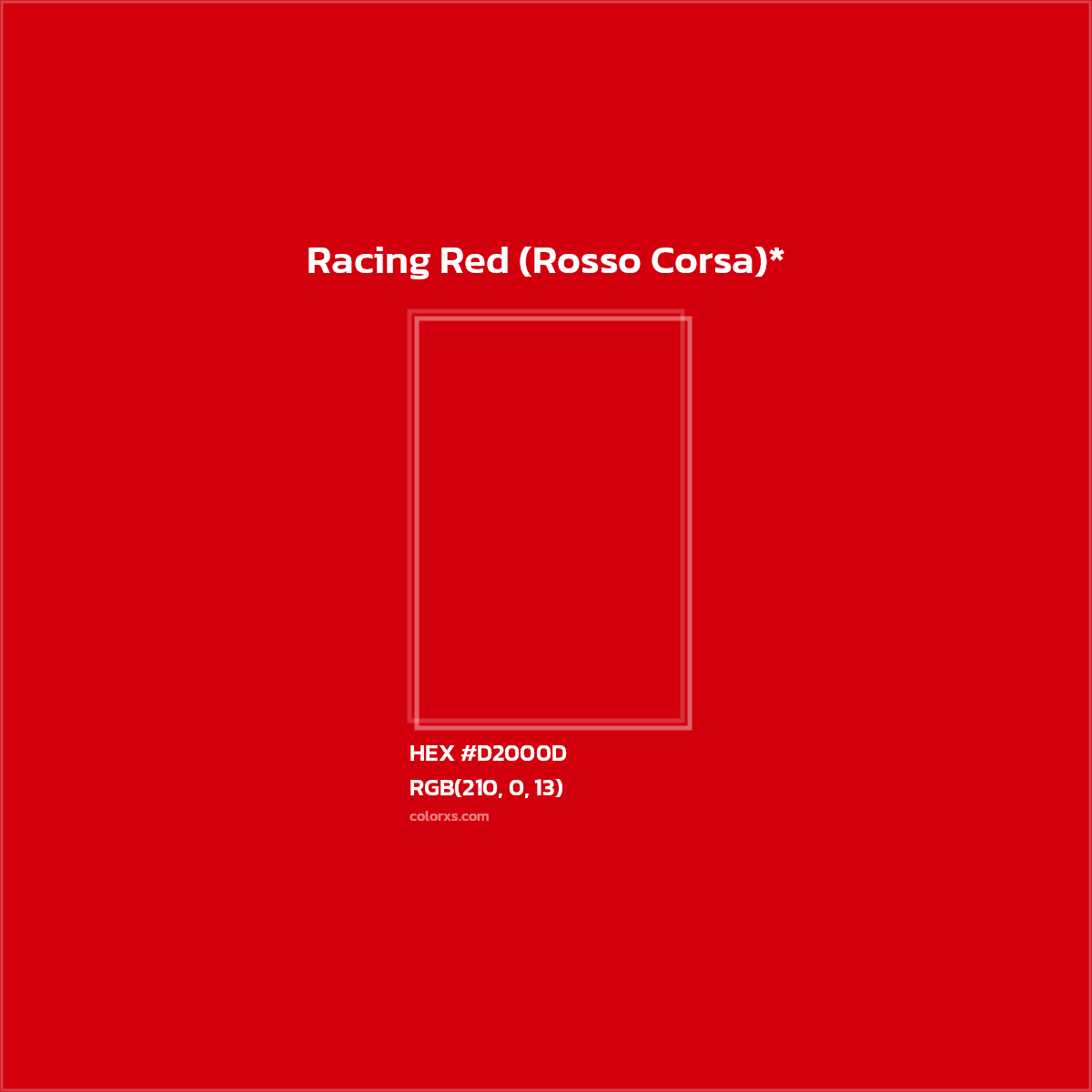 HEX #D2000D Color Name, Color Code, Palettes, Similar Paints, Images