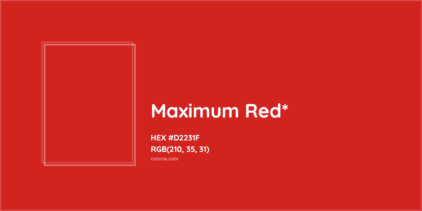 HEX #D2231F Color Name, Color Code, Palettes, Similar Paints, Images