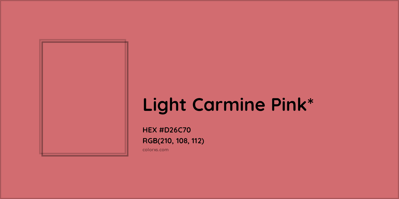 HEX #D26C70 Color Name, Color Code, Palettes, Similar Paints, Images