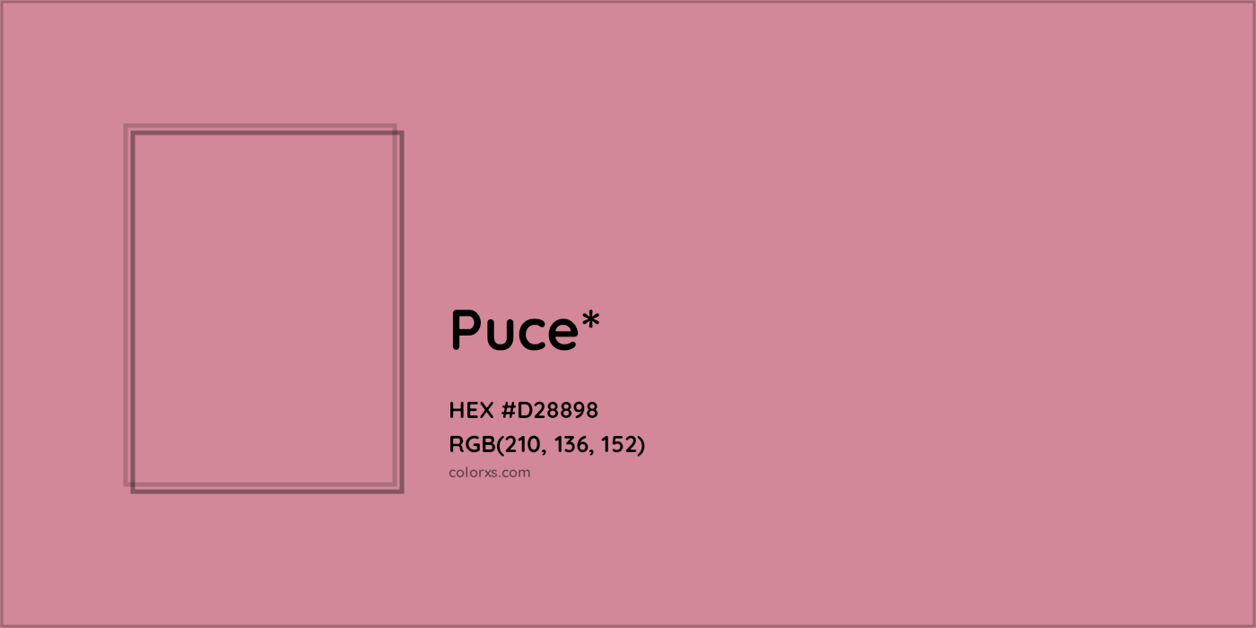 HEX #D28898 Color Name, Color Code, Palettes, Similar Paints, Images