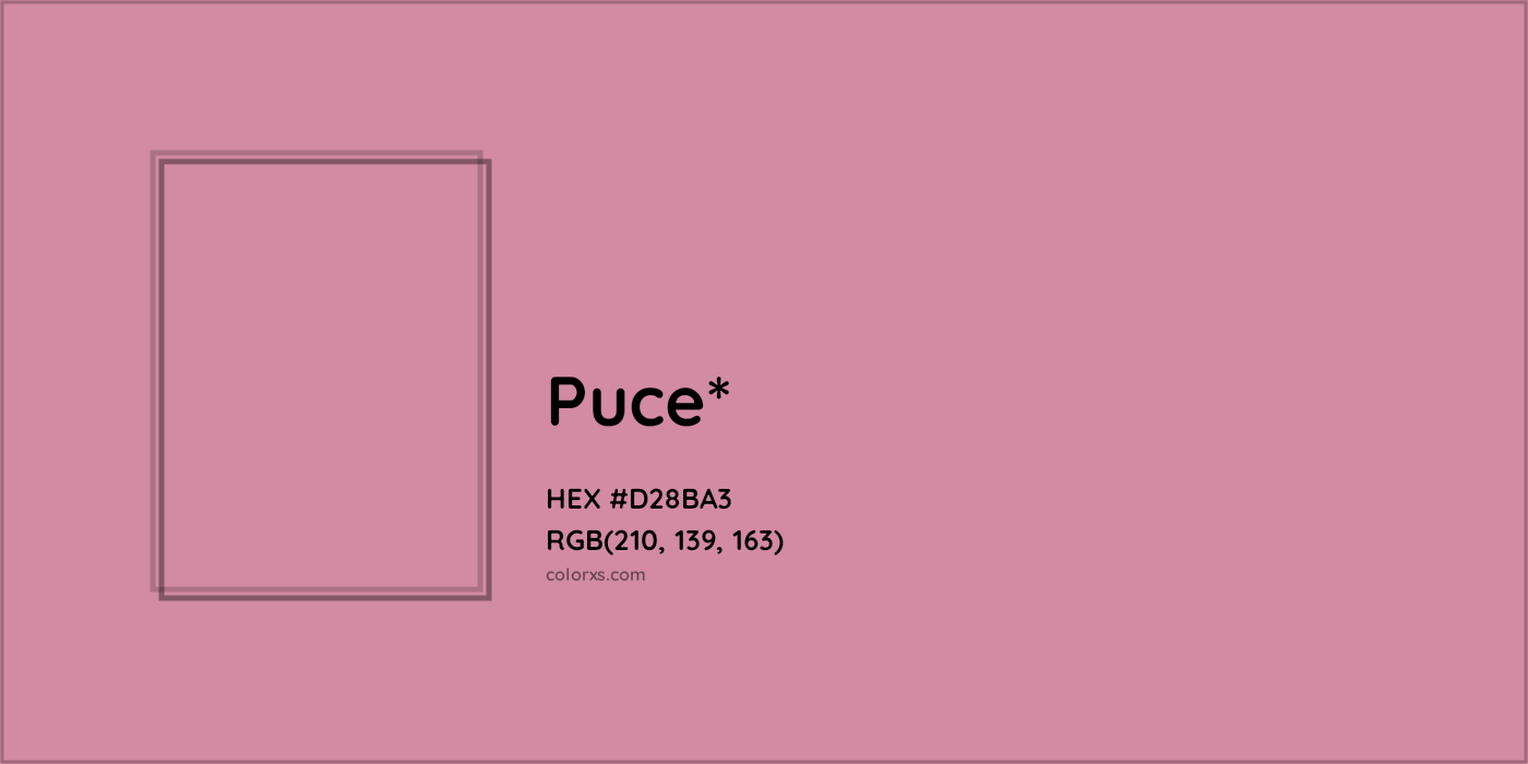 HEX #D28BA3 Color Name, Color Code, Palettes, Similar Paints, Images
