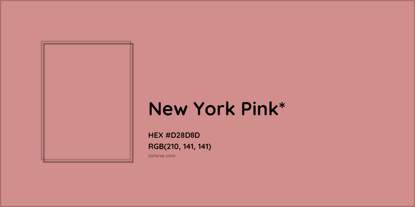 HEX #D28D8D Color Name, Color Code, Palettes, Similar Paints, Images