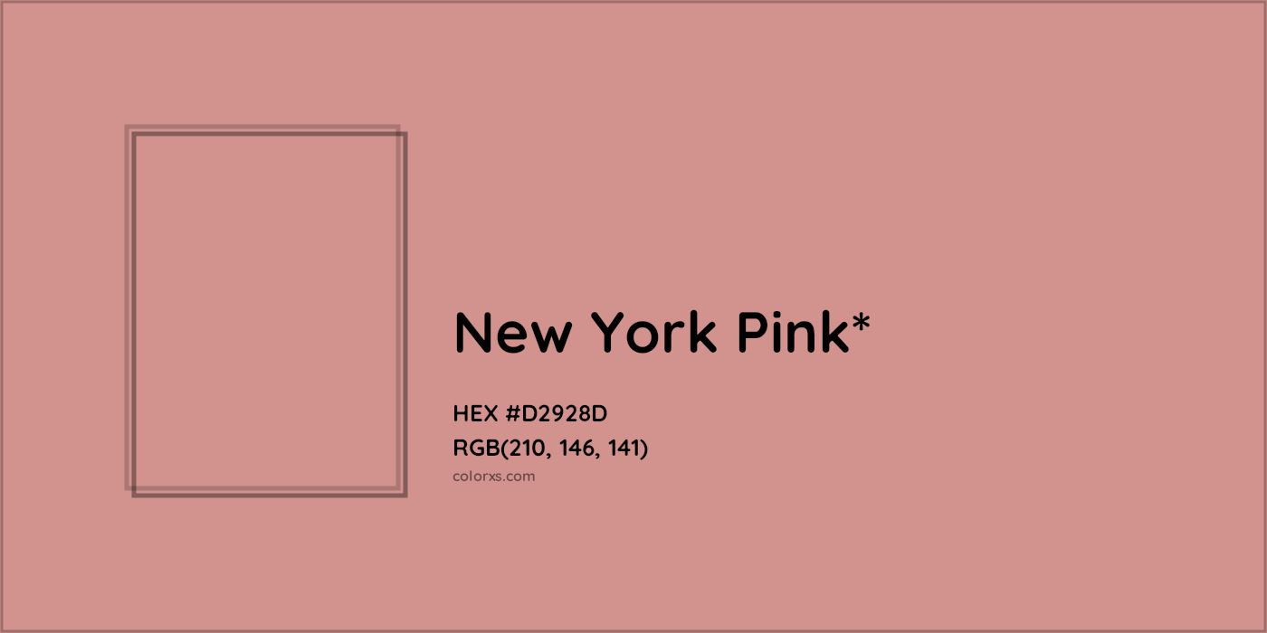 HEX #D2928D Color Name, Color Code, Palettes, Similar Paints, Images