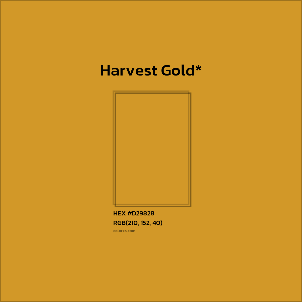 HEX #D29828 Color Name, Color Code, Palettes, Similar Paints, Images
