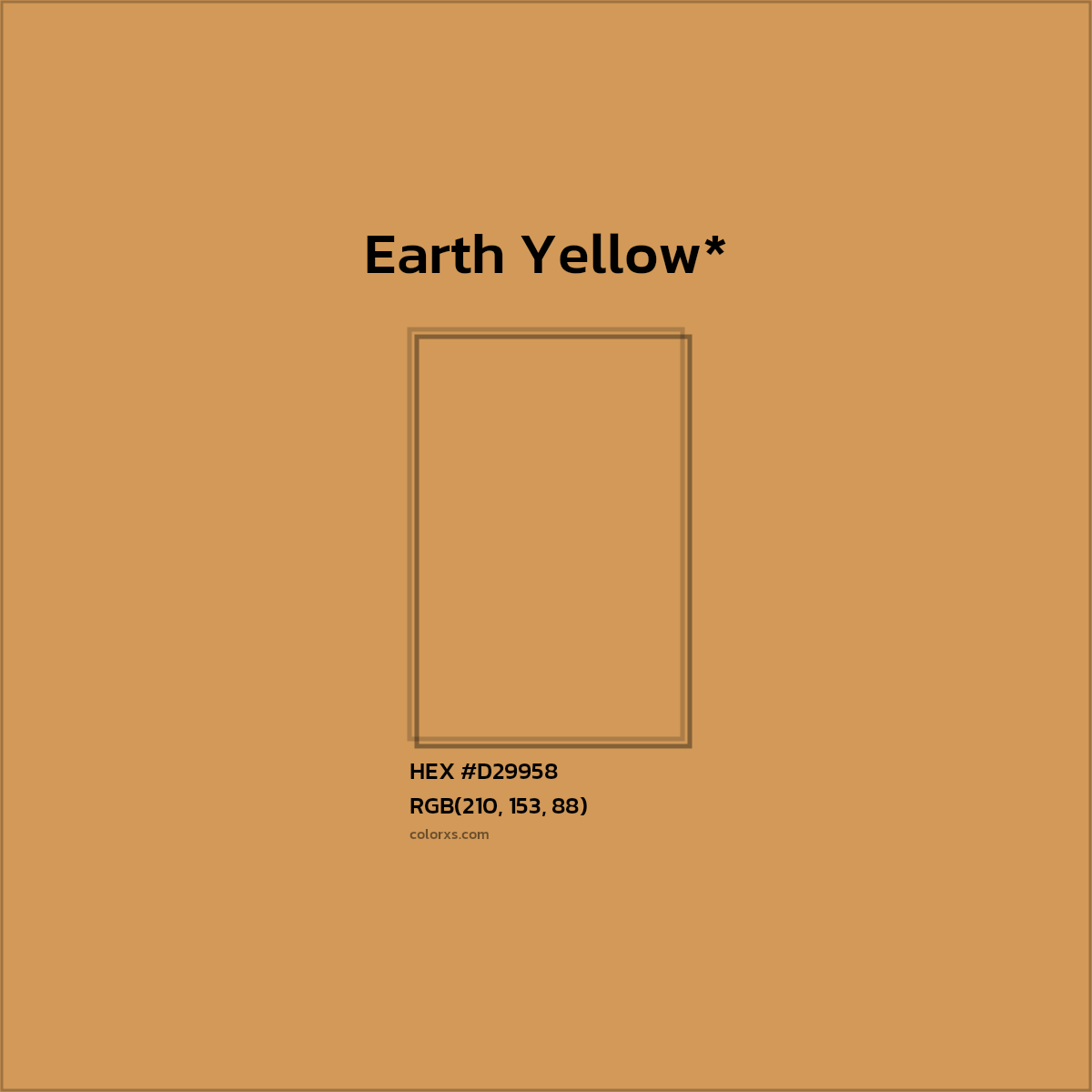 HEX #D29958 Color Name, Color Code, Palettes, Similar Paints, Images