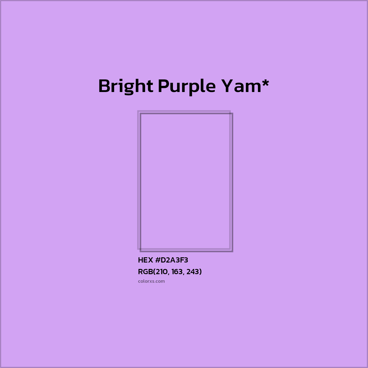 HEX #D2A3F3 Color Name, Color Code, Palettes, Similar Paints, Images