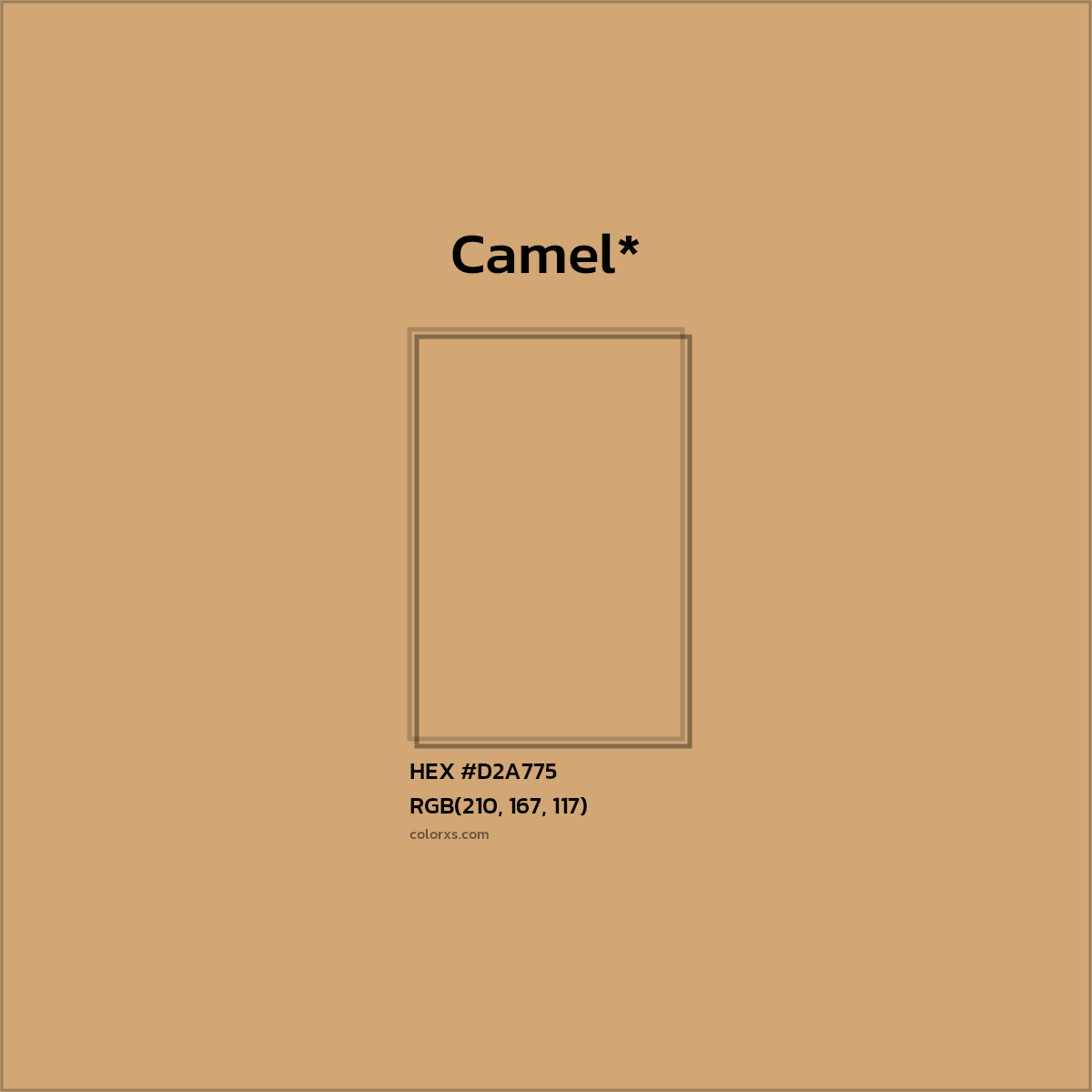 HEX #D2A775 Color Name, Color Code, Palettes, Similar Paints, Images