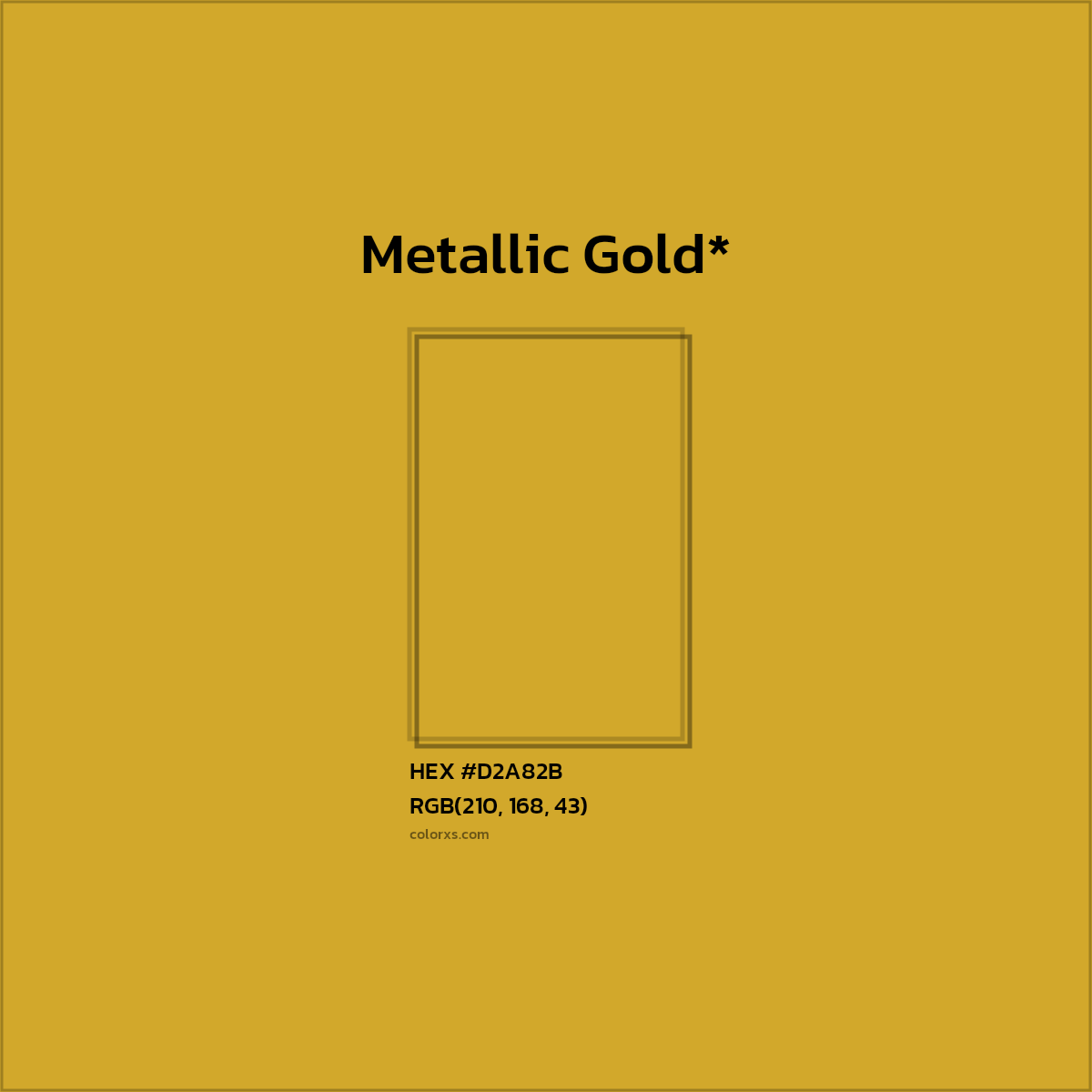 HEX #D2A82B Color Name, Color Code, Palettes, Similar Paints, Images