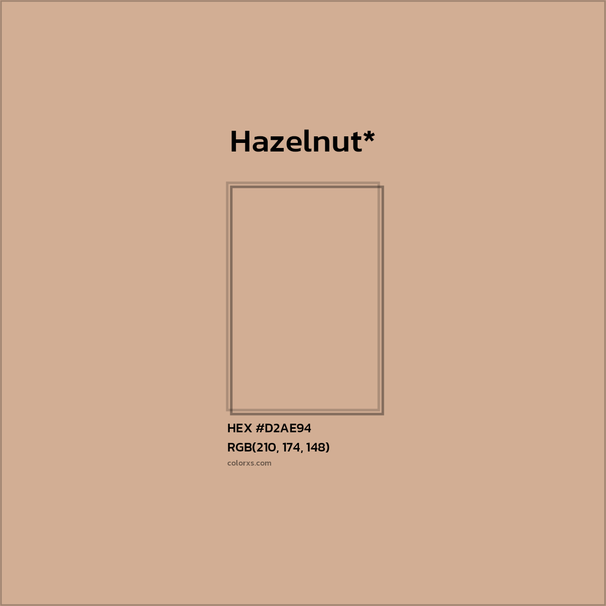 HEX #D2AE94 Color Name, Color Code, Palettes, Similar Paints, Images