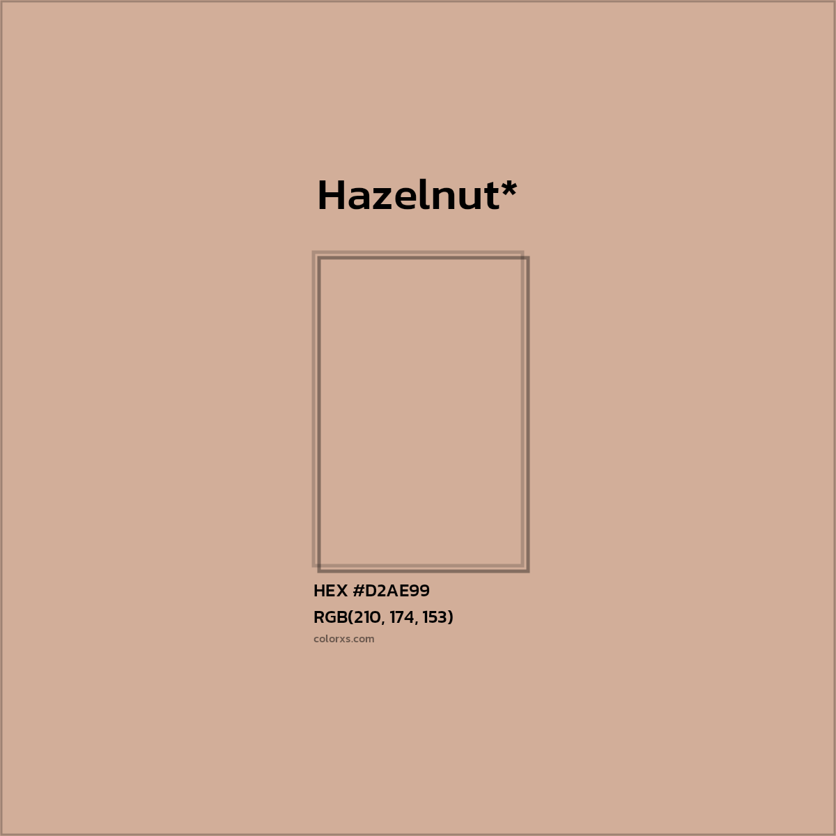 HEX #D2AE99 Color Name, Color Code, Palettes, Similar Paints, Images