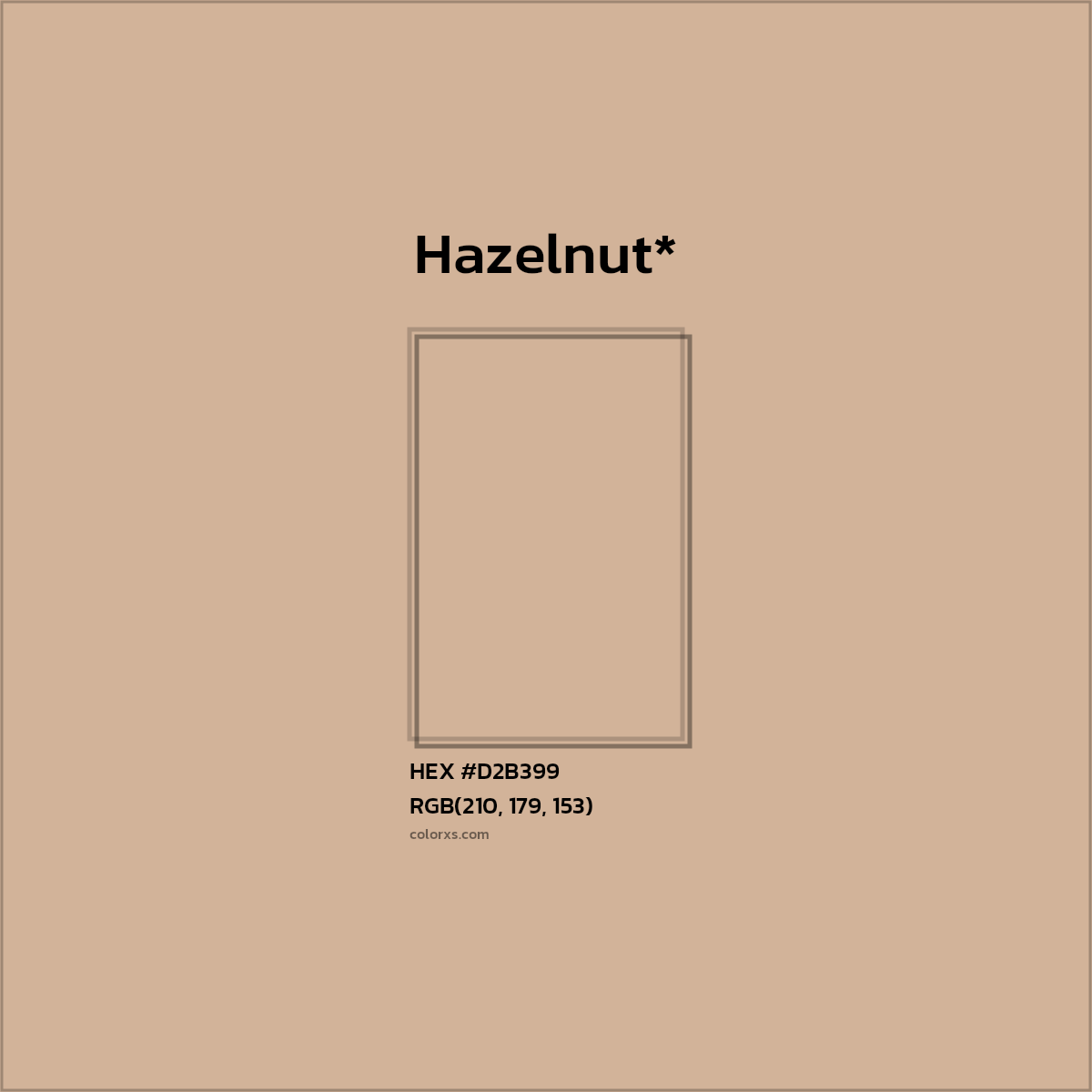HEX #D2B399 Color Name, Color Code, Palettes, Similar Paints, Images