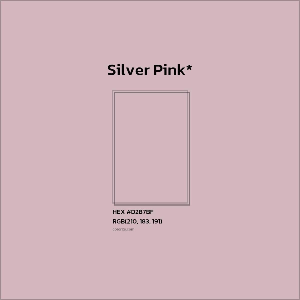 HEX #D2B7BF Color Name, Color Code, Palettes, Similar Paints, Images