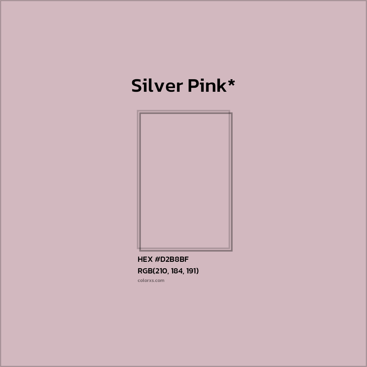 HEX #D2B8BF Color Name, Color Code, Palettes, Similar Paints, Images