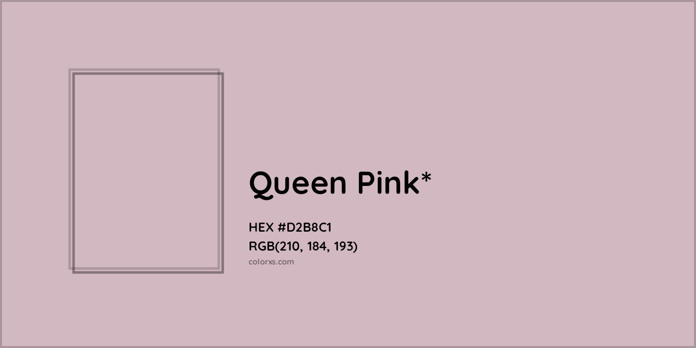 HEX #D2B8C1 Color Name, Color Code, Palettes, Similar Paints, Images