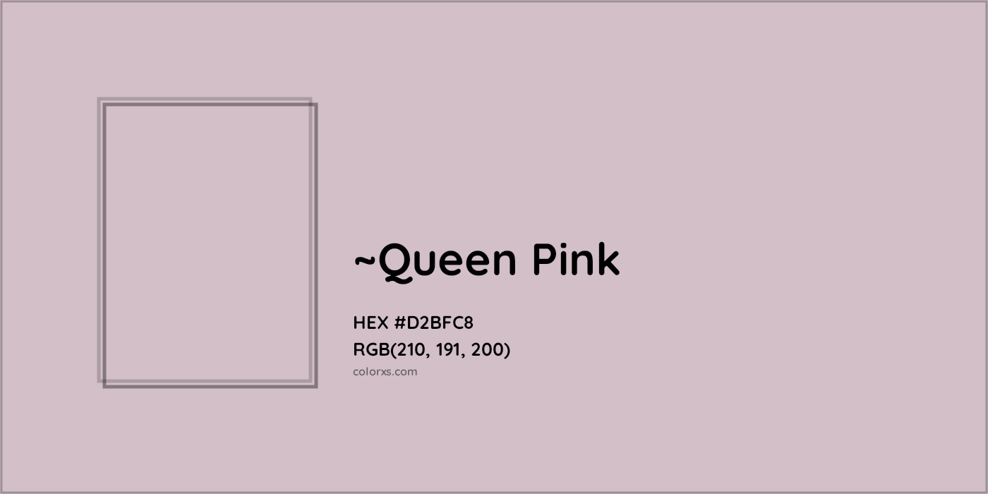 HEX #D2BFC8 Color Name, Color Code, Palettes, Similar Paints, Images