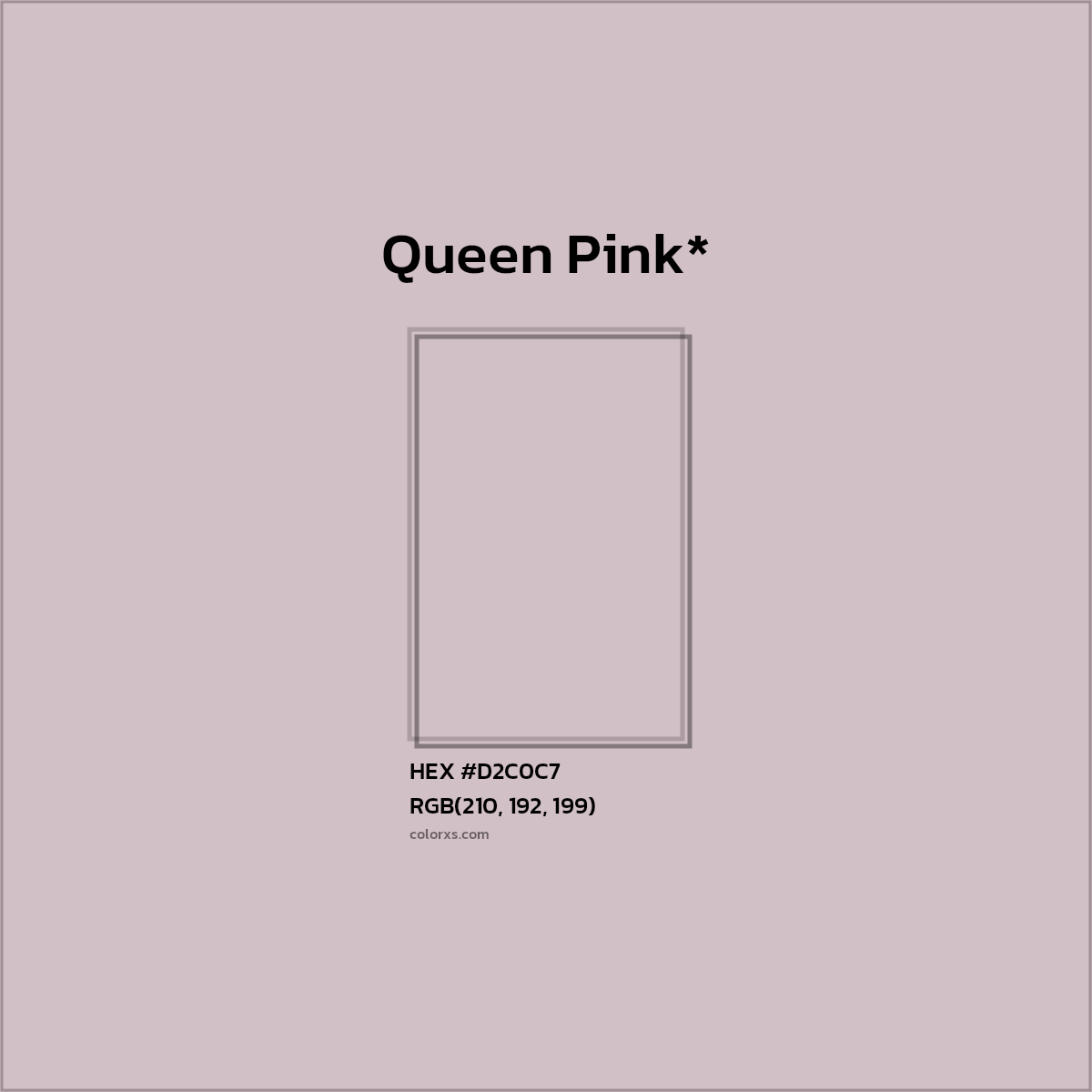 HEX #D2C0C7 Color Name, Color Code, Palettes, Similar Paints, Images