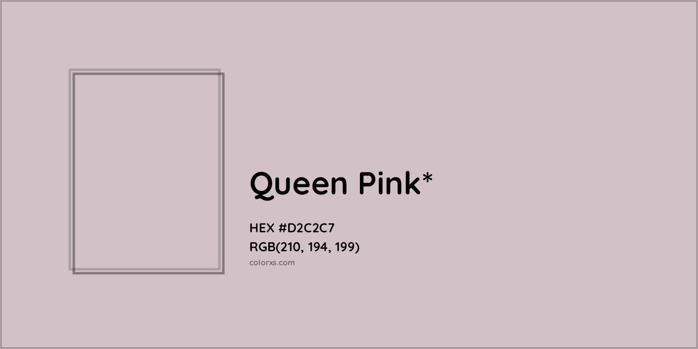 HEX #D2C2C7 Color Name, Color Code, Palettes, Similar Paints, Images