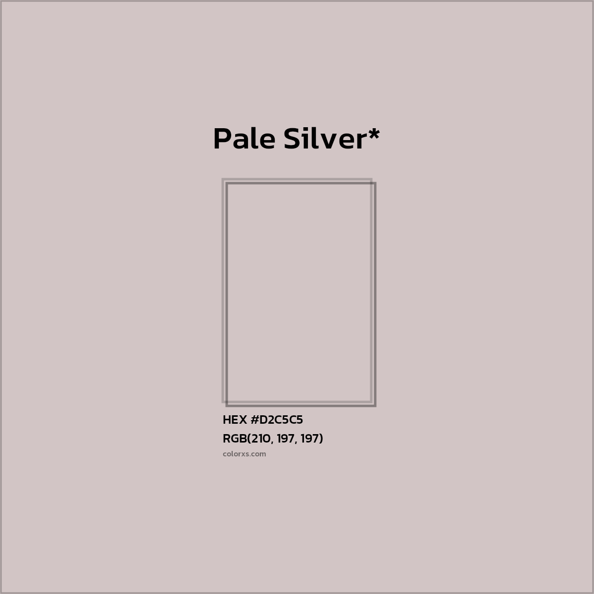 HEX #D2C5C5 Color Name, Color Code, Palettes, Similar Paints, Images