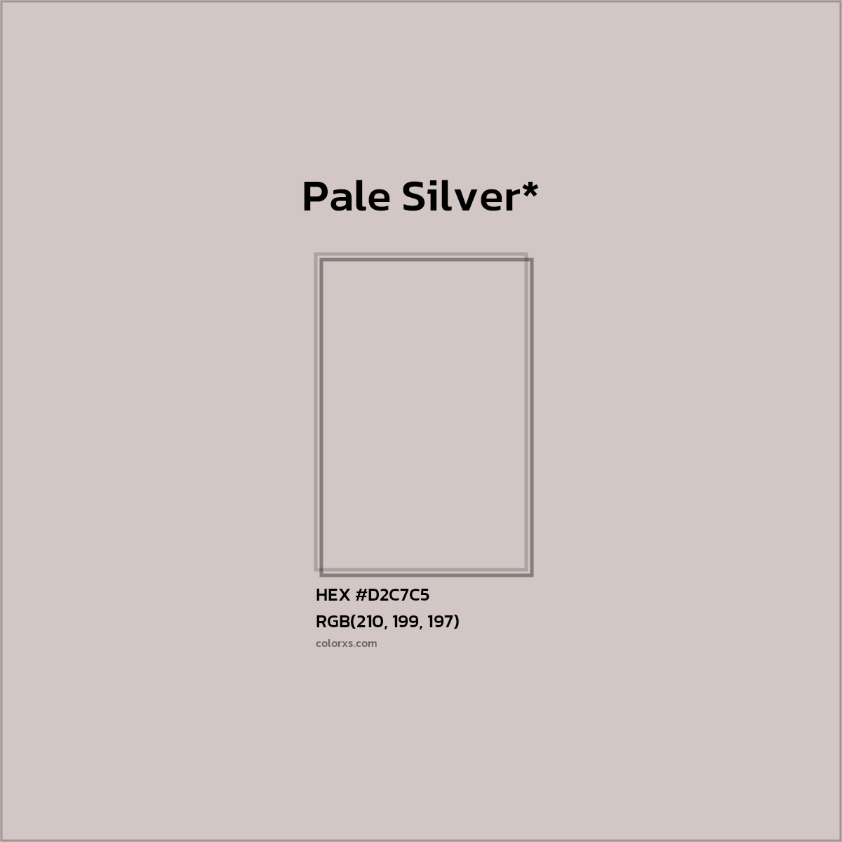 HEX #D2C7C5 Color Name, Color Code, Palettes, Similar Paints, Images