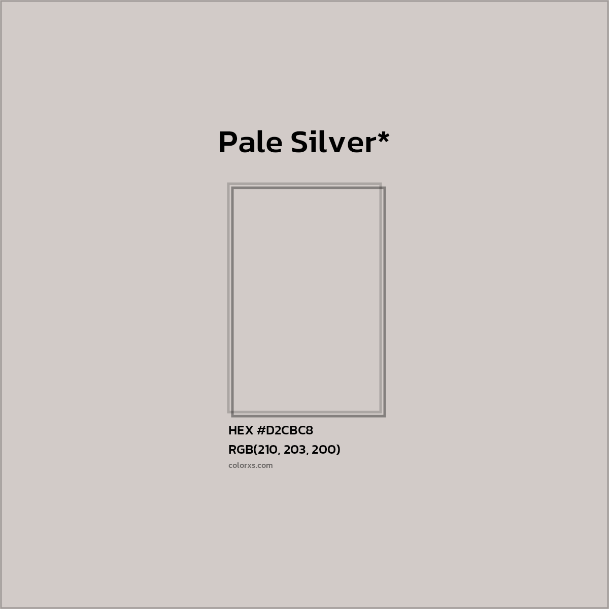 HEX #D2CBC8 Color Name, Color Code, Palettes, Similar Paints, Images