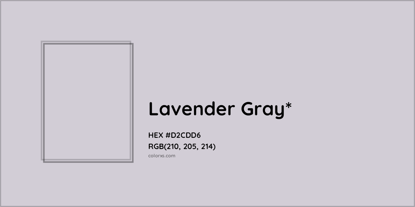HEX #D2CDD6 Color Name, Color Code, Palettes, Similar Paints, Images