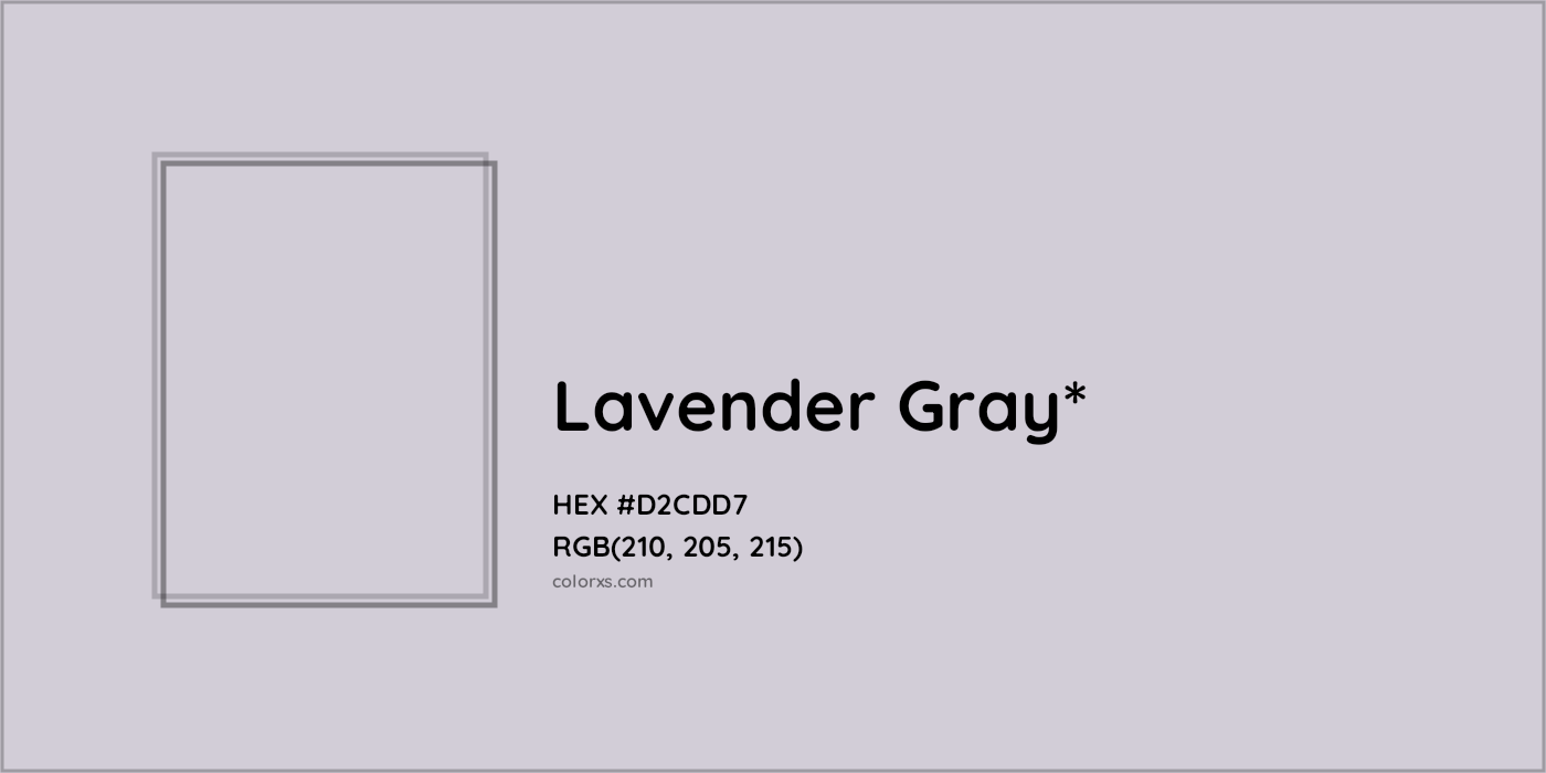 HEX #D2CDD7 Color Name, Color Code, Palettes, Similar Paints, Images