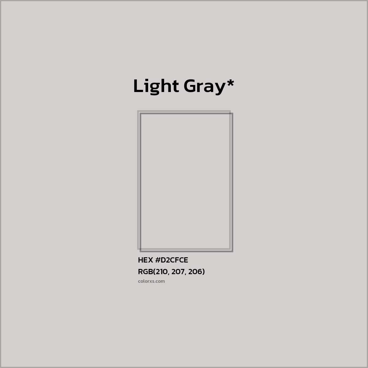 HEX #D2CFCE Color Name, Color Code, Palettes, Similar Paints, Images