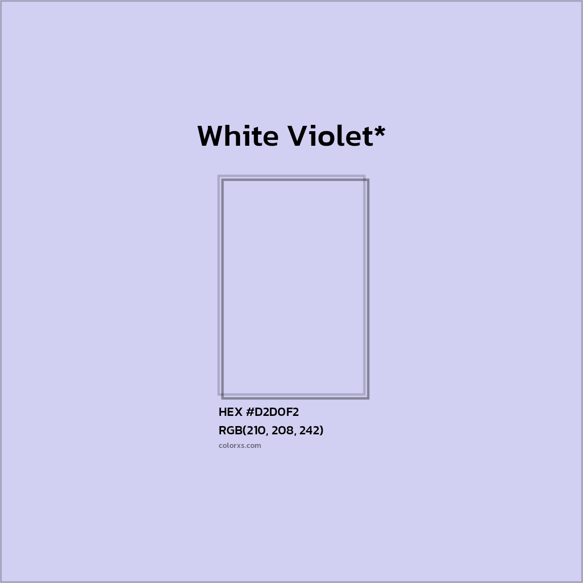 HEX #D2D0F2 Color Name, Color Code, Palettes, Similar Paints, Images