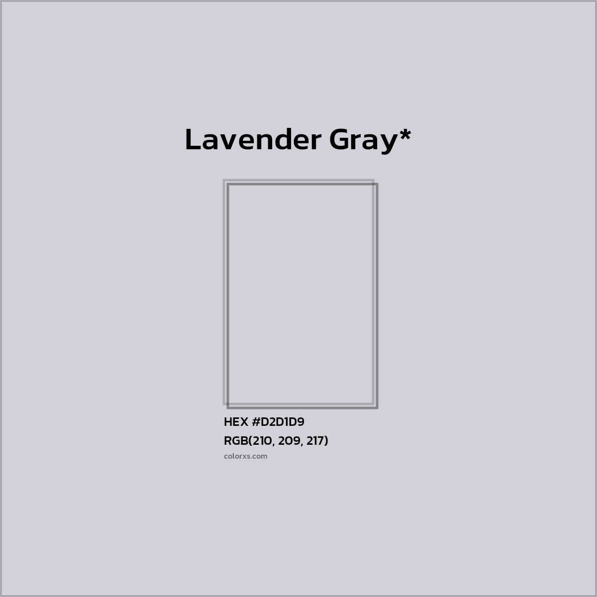 HEX #D2D1D9 Color Name, Color Code, Palettes, Similar Paints, Images
