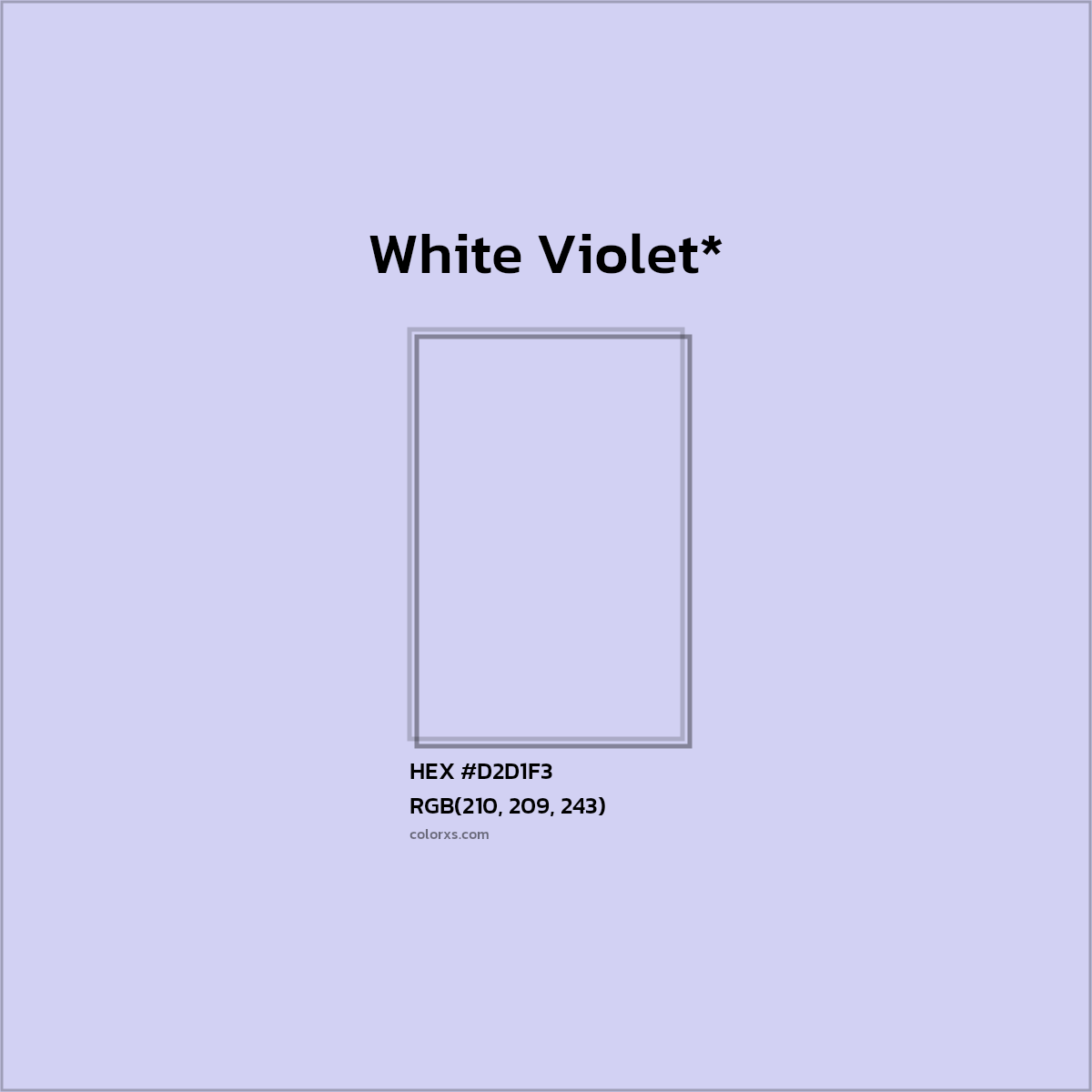 HEX #D2D1F3 Color Name, Color Code, Palettes, Similar Paints, Images