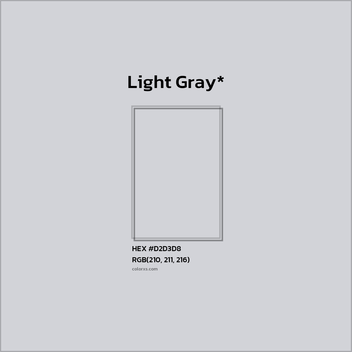 HEX #D2D3D8 Color Name, Color Code, Palettes, Similar Paints, Images