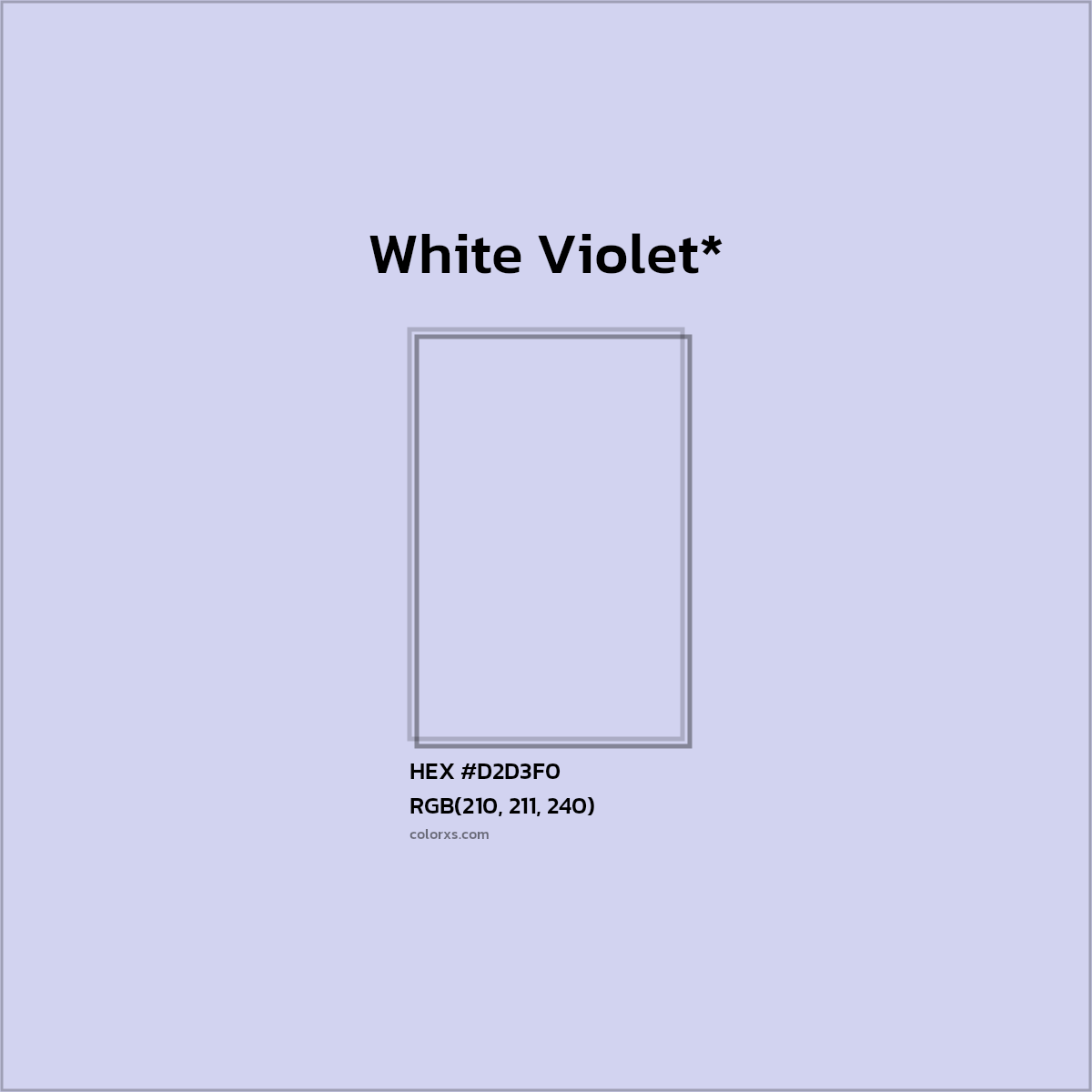 HEX #D2D3F0 Color Name, Color Code, Palettes, Similar Paints, Images