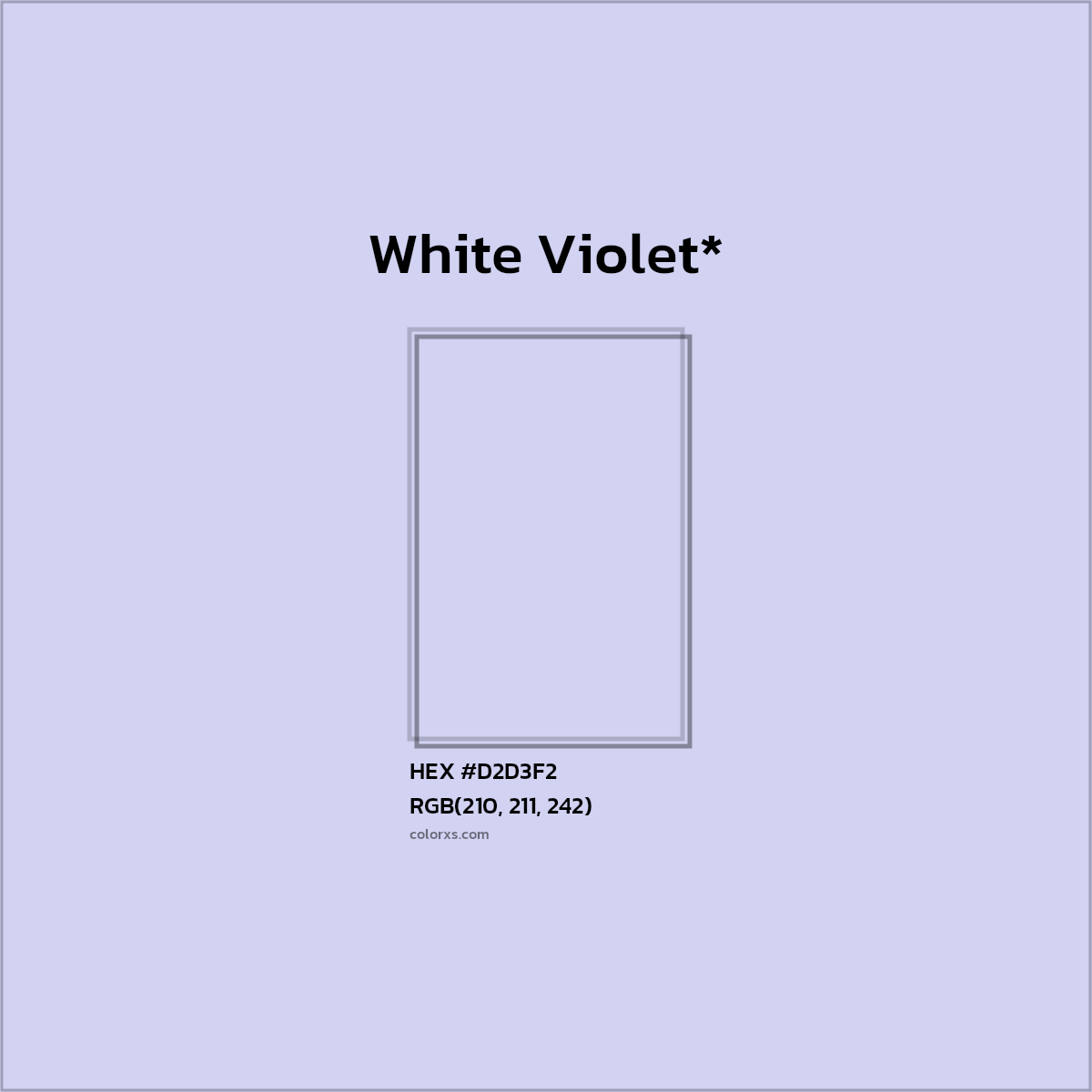 HEX #D2D3F2 Color Name, Color Code, Palettes, Similar Paints, Images