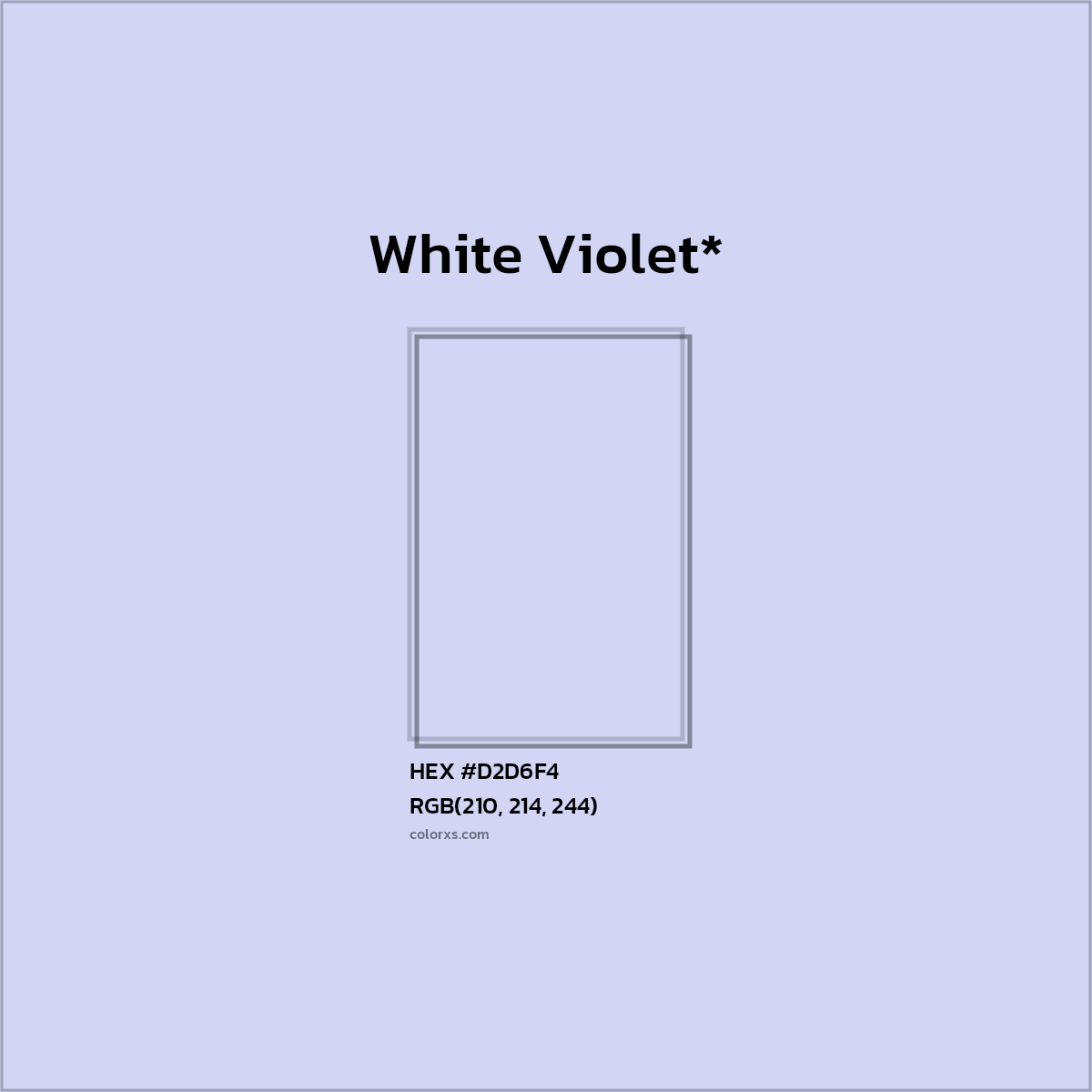 HEX #D2D6F4 Color Name, Color Code, Palettes, Similar Paints, Images